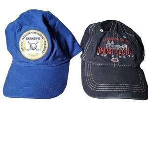 Goodfellow & Co Mens Black Blue Hearst Castle Grandpa Baseball Cap One Size